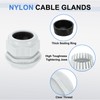 uxcell 2Pcs G 2" Nylon Cable Glands, Waterproof Cord Grip