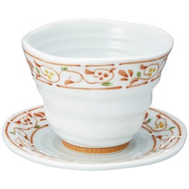 有田焼 錦渕唐草 いっぷく碗皿(フリーカップ&ソーサー 300cc)