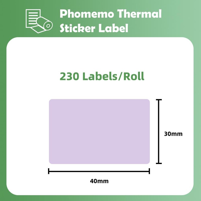 Phomemo M110 M120 M200 M220 M221 Label Maker Tape Thermal