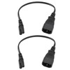IEC320 C14 Male to IEC320 C7 Female Power Adapter Cable