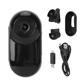 Pocket Video Camera Portable Small Camera Mini 1080P Camera Video Recorder for Cycling Sports Car Home Black