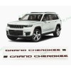 Grand Cherokee 2PCS Door Gloss Black Red Emblems Fit For