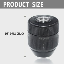 Follde Keyless Drill Chuck for Milwaukee, 3/8" Mount 0.8-10mm Clamping Capacity, Drill Chuck for Multiple Purposes