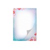 Writing Paper Motif Nature Exotic Flowers Letter Pad for Girls