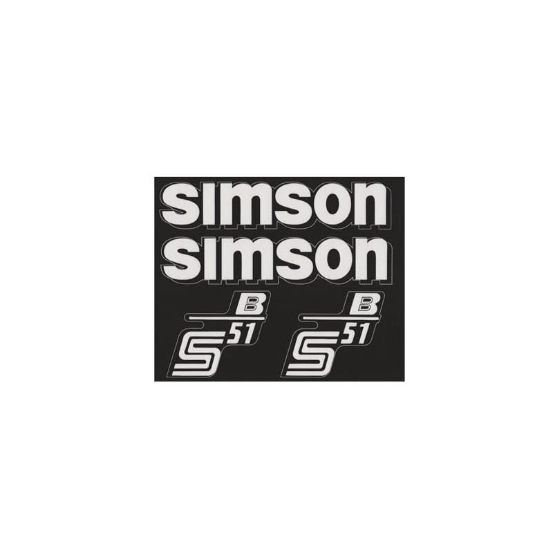 Transparent Large Simson S51 B Sticker IFA Electronic DDR Trend
