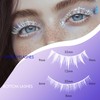 White Lashes with Bottom Lashes, Wispy Manga Colored Eyelash Strip