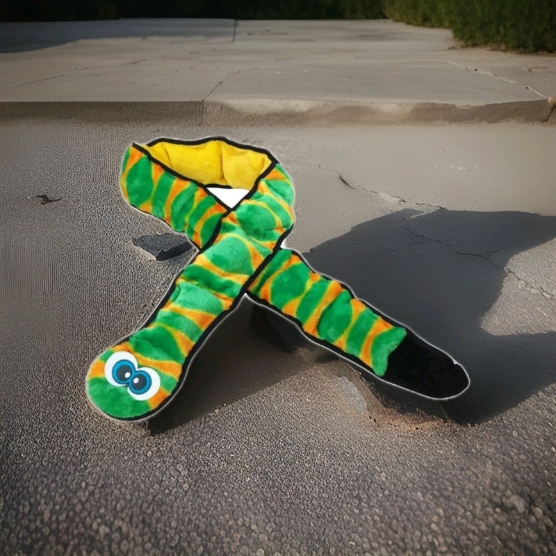 Outward Hound 70" Long Snake Dog Toy w/12X Big Squeakers,