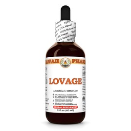 Lovage (Levisticum Officinale) Dry Leaf Tincture, Made in Hawaii, Organic Raw Materials, All Natural, Vegan, Pure Liquid Extract - 2 fl.oz