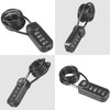 SISAV 4-Digit Combination Padlock with 24 inch(60cm) Cable Suitable for