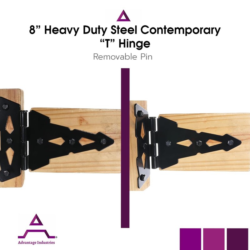 Advantage Industries 8” Self-Closing “T” Hinge | Industrial Stainless-Steel Gate