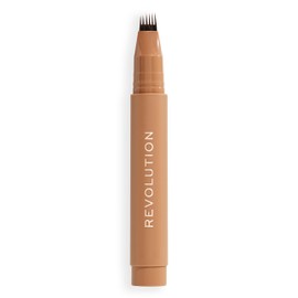 Revolution, Instant Brow Hair Pen, Precision Applicator for Hair-Like Strokes, Long-Lasting Eyebrow Pen, Cool Brown, Vegan & Cruelty-Free, 1.8ml
