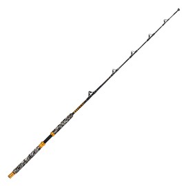 Fiblink 1-Piece Saltwater Offshore Trolling Rod 6-Feet Big Game Rod Conventional Boat Fishing Pole (30-50lbs)