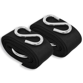 AMANKA hammock Hanging Straps Kimba incl 2 tree polyester belts resistant to UV rays 3,2 m long 5 cm wide and 2 steel S hooks support up to 250Kg