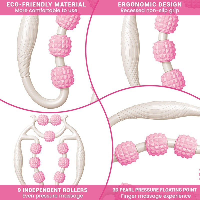 HYran Massage Roller, Massage Roller Legs, Massage Roller with Handle