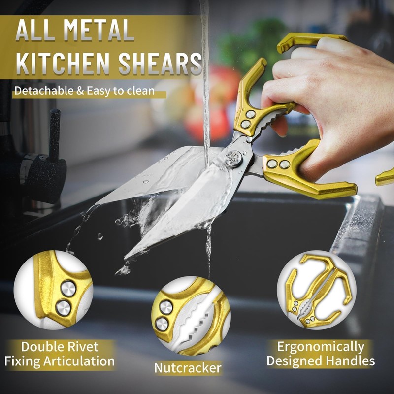 Dream Reach Heavy Duty Poultry Shears Kitchen Scissors for Food