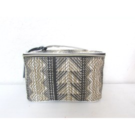 Estée Lauder Estee Lauder Straw Maldives Tan Train Cosmetic Makeup Case Bag large travel new