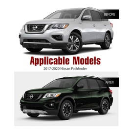 AUTOWIKI Fog Lights Assembly For 2017-2020 Nissan Pathfinder With Clear Lens 2PCS OEM Fog Lamps Replacement