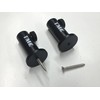 TMC 2 x Anodized Aluminium Stage stands with locking nuts,