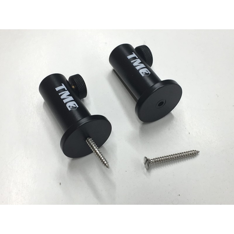 TMC 2 x Anodized Aluminium Stage stands with locking nuts,