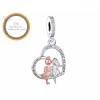 Minimalist Charm Jewelry Always My Sister Heart Pendant Charm, Sister