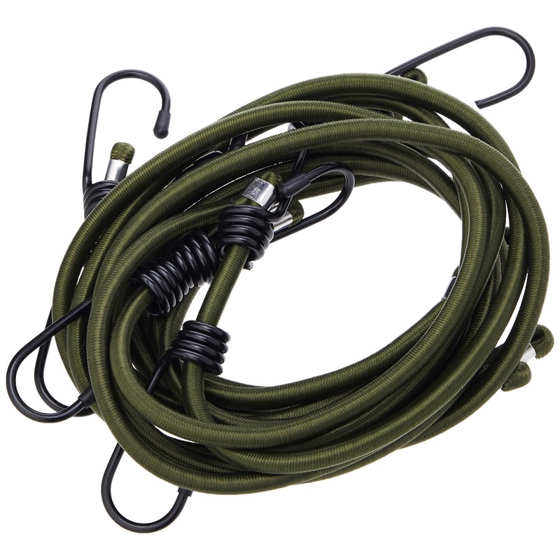 BCB CM031 Green Heavy Duty Elasticated Bungee Cord 1M Pack
