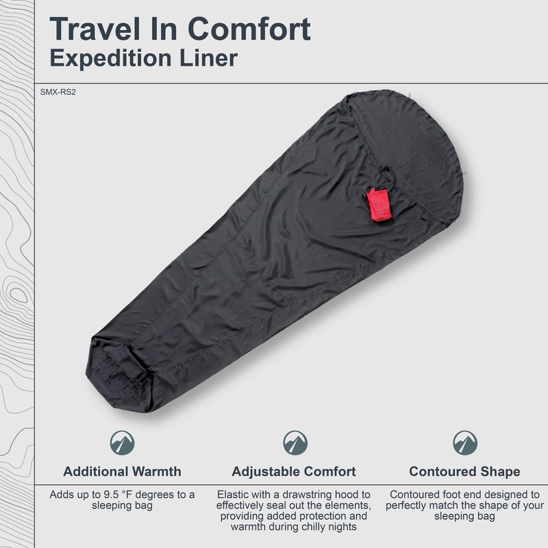 Cocoon Silk Sleeping Bag Expedition Liner - Silk Ripstop
