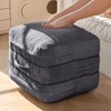 HIGOGOGO Pouf Ottoman Stuffed Square Modern Foam Filled Foot Rest