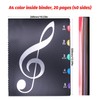 NVGFTG Music Folder Coloured 20 Pages A4 Choir Folder Black