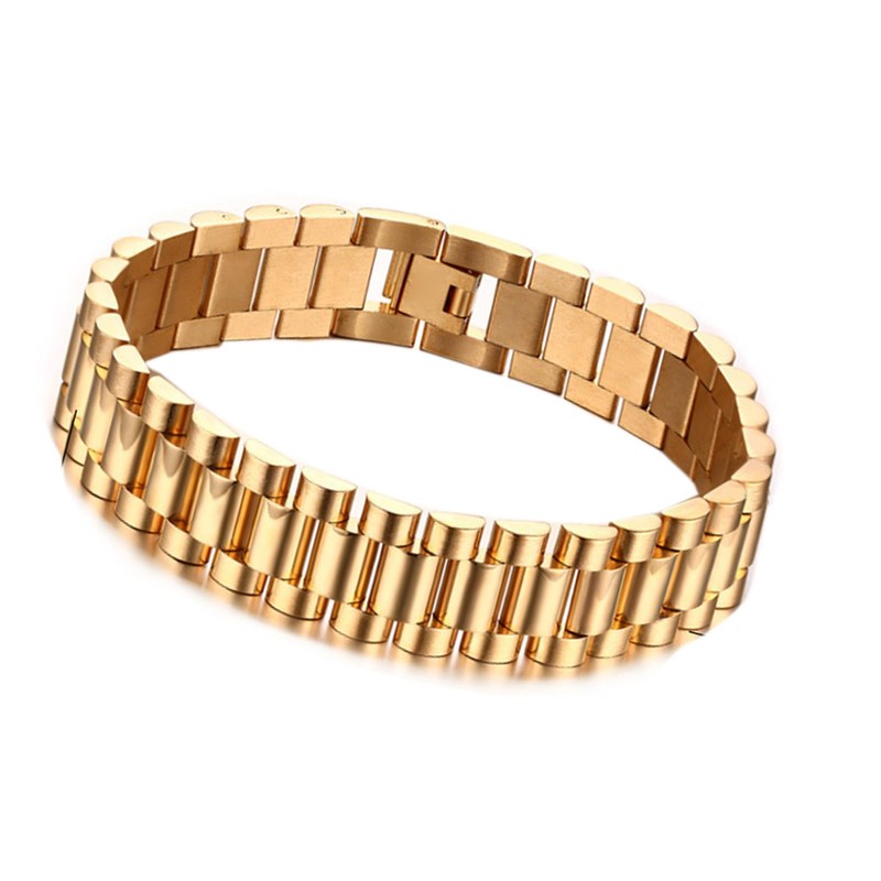 Gold Link Chain Bracelet, Single Link Chain Bracelet, Light and