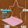 J.H. Company Sujetador Libros Estrella Kawaii Metalico Escritorio Sx-925