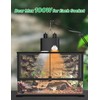 LURMMUE Dual Dome Reptile Lamp Fixture - for Heat Lamp