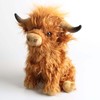 9.8inch Simulation Highland Cow Plush Toy Soft Stuffed Animal Doll