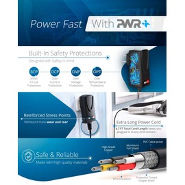 PWR+ UL Listed Power Adapter Replacement for MANSCAPED Lawn Mower 3.0 2.0 Electric Groin Hair Trimmer Manscape Charging Supply Cord Cable