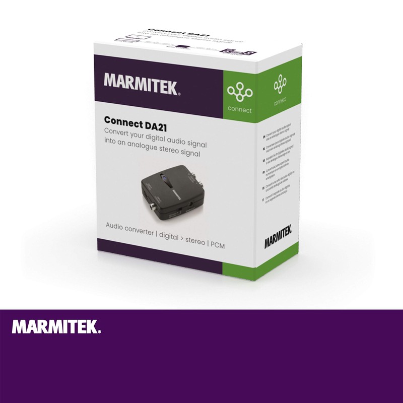 Marmitek Connect DA21 - Audio Converter, Digital, Stereo, PCM