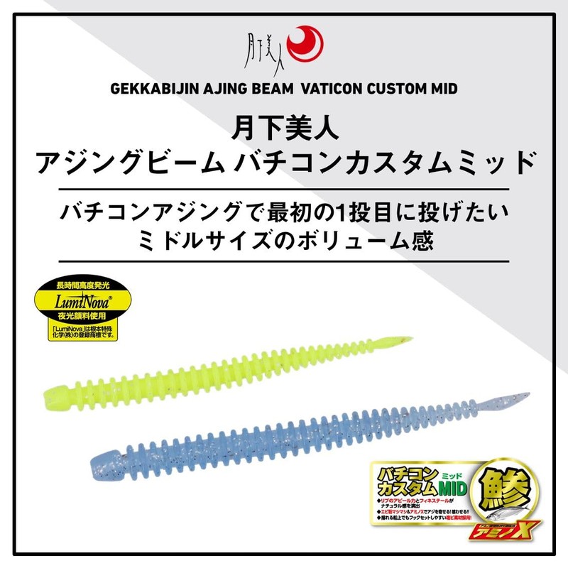 Daiwa Worm Tsukishita Bijin Ajing Beam Vaticon Custom Mid 2.5