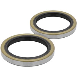 [2-Pack] 15192TB - Double Lip Grease Seal - Inner Diameter: 1.5 in - Outer Diameter: 1.987 in - Trailer Seal for 2000# Axles