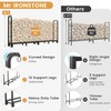 Mr IRONSTONE 8ft Firewood Rack Outdoor Indoor, Upgraded Heavy Duty