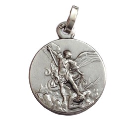 I G J 925 Sterling Silver Saint Michael The Archangel Medal with Silver Chain