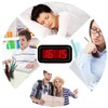 SUPLEDCK Alarm Clock,Digital Alarm Clock for Bedrooms,Battery Operated Clock,Adjustable 3
