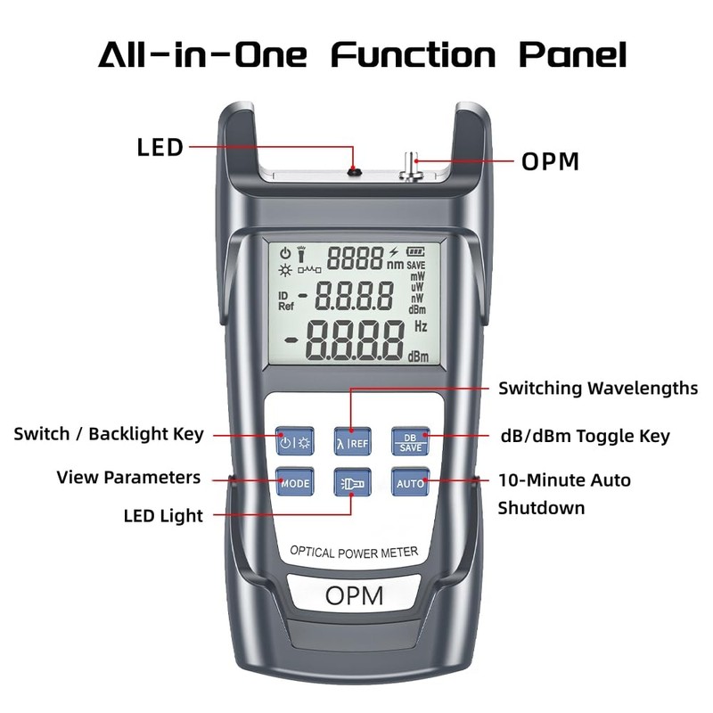Fiber Optic Cable Tester & Power Meter - Portable Optical