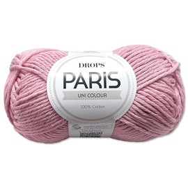 Frida's Wollhaus Drops 50 g Paris Cotton Summer Yarn Baby Yarn Knitting Crochet 54 Colours (Plain Colour 70 | Cherry Blossom)