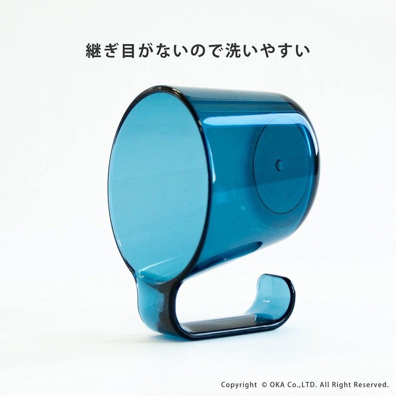 OKA PLYS Base Will Plastic Tumbler, White (Toothpaste Cup, Gargle