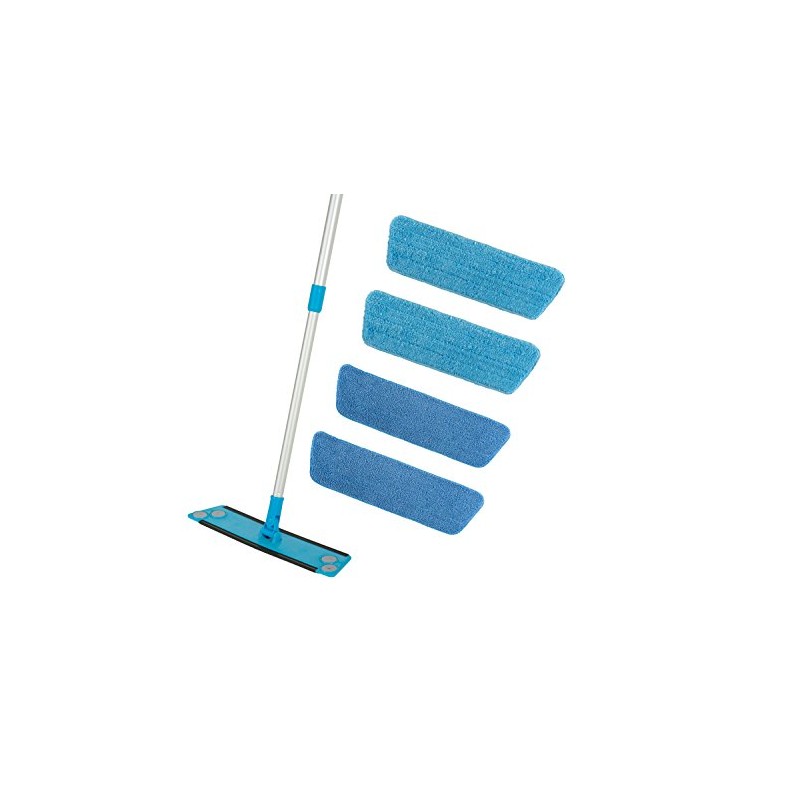 Simplee Cleen Microfiber Mop Kit with 4 Microfiber Pads