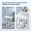 LUFEIDRA Shower Chair for Inside Shower, Heavy Duty 500LBS Reinforced