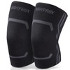 Bodyprox Knee Compression Sleeve 2 Pack for Men and Women,