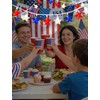 20-Light Patriotic Star String Lights, Red White and Blue LED