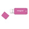 Integral 64GB Neon Pink USB 2.0 Flash Drive