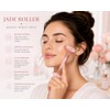 Generic Rodillo de jade de cuarzo rosa y set de
