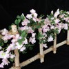 FOSDICK 175 cm Artificial Flowers Hanging, Artificial Cherry Blossom Garland,