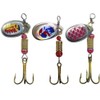 FedMois 30 pcs Fishing Spinner Baits Set with Box Spinners